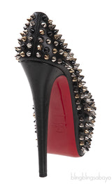 Black Spike Platform Heels