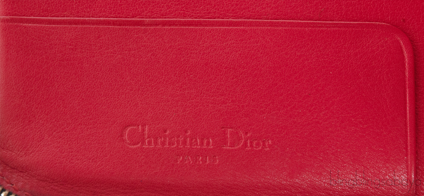 Dior Vintage Leopard Ponyhair Gambler Wallet