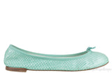 Green Python Ballet Flat