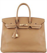 Birkin 35 Swift Camel GHW