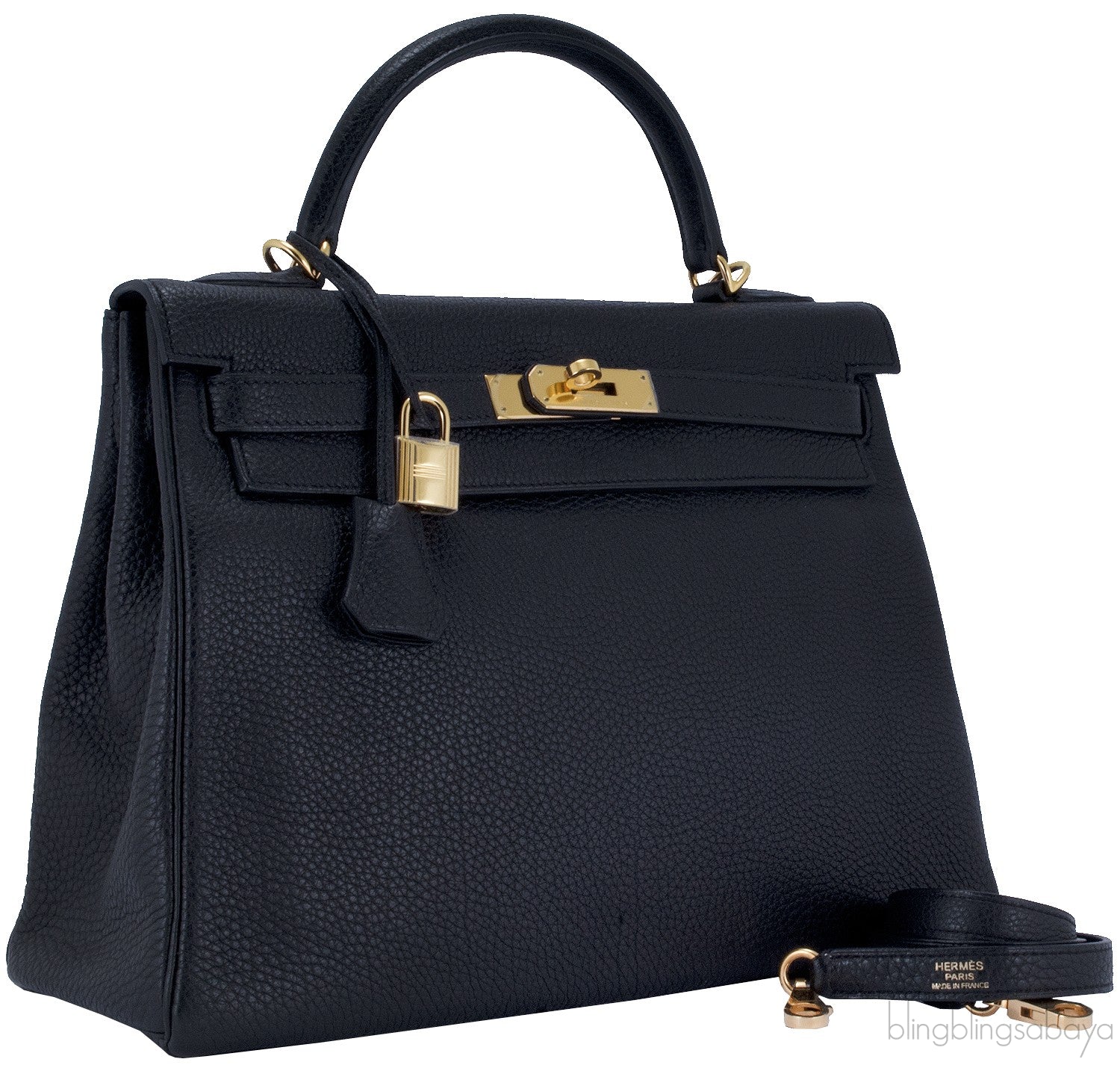 Kelly 32 Black Taurillon Clem. GHW