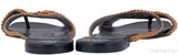Orange Loren Flat Sandals