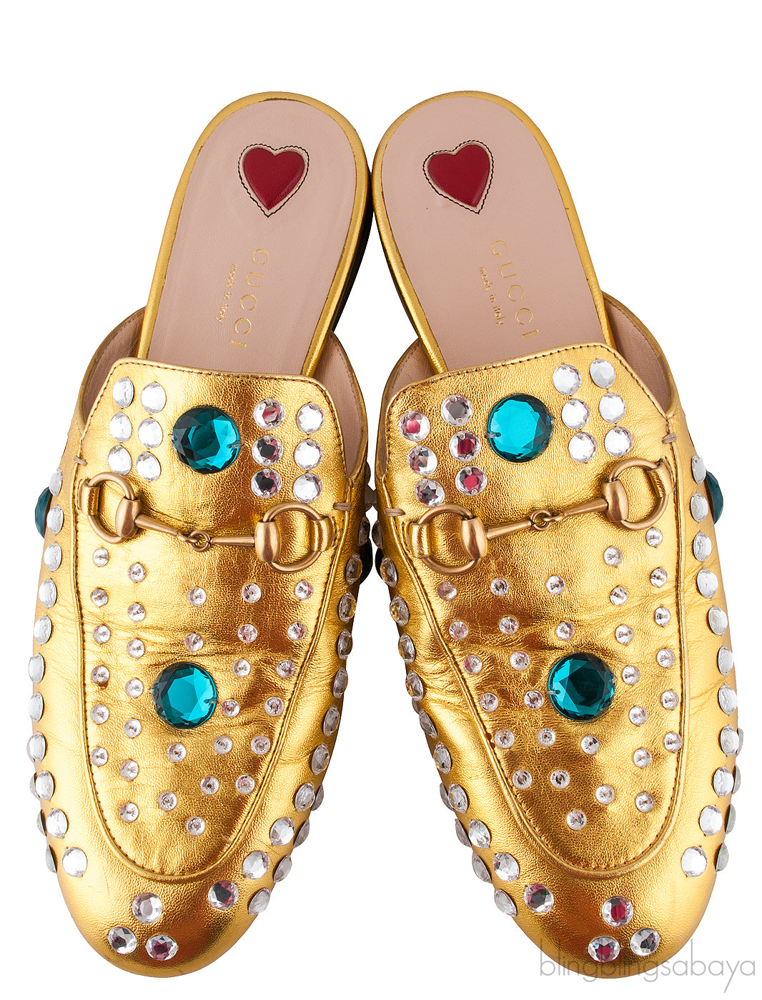 Princetown Jewelled Metallic Gold