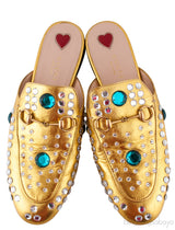 Princetown Jewelled Metallic Gold