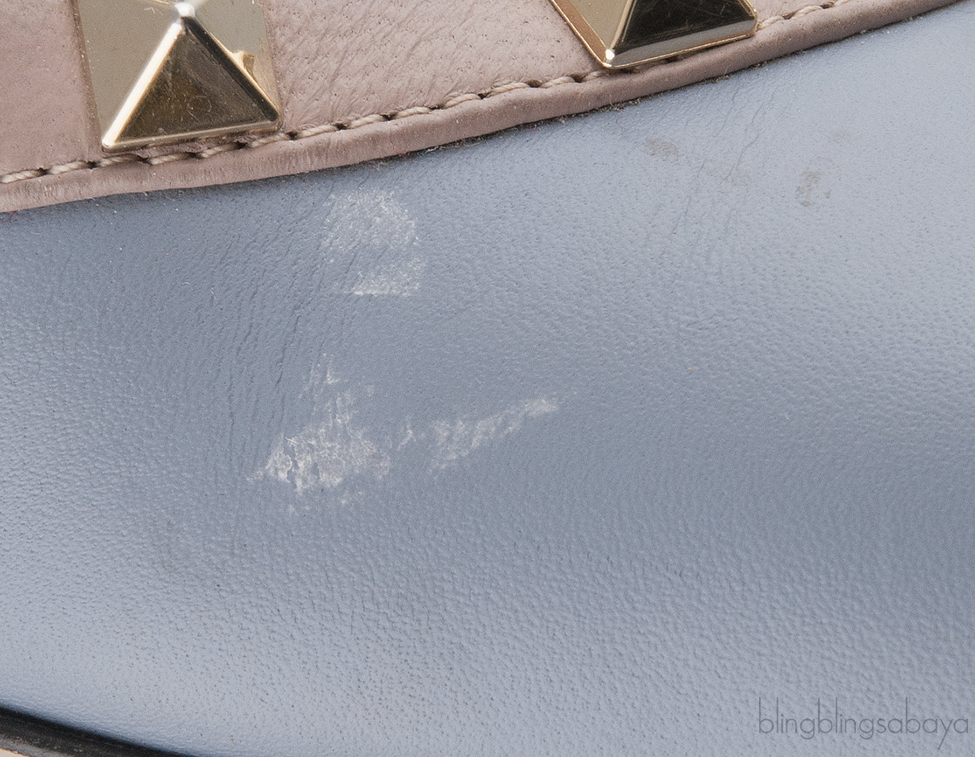 Blue Grey Nude Slingback