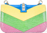 Rockstuds Glam Lock Crocodile Bag