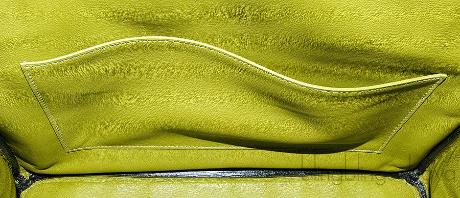 Birkin 35 Vert Anis Porosus PHW