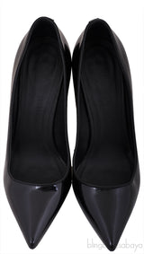 Black Pointed Toe Checkered Heels