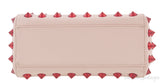 Beige Red Studded Peekaboo