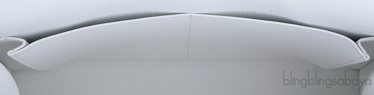 Kelly 32 White Epsom Sellier
