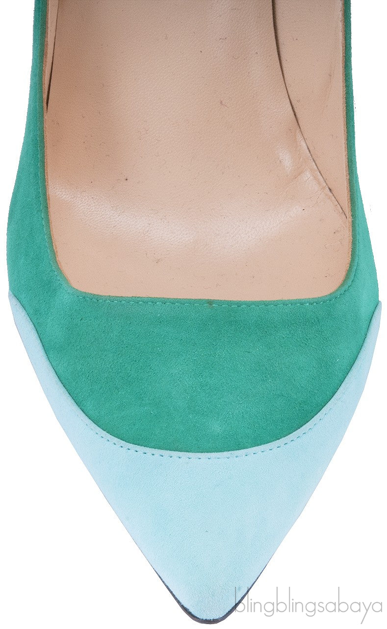 Two-tone Sisi Suede Pump