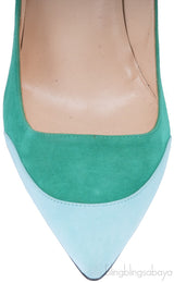 Two-tone Sisi Suede Pump