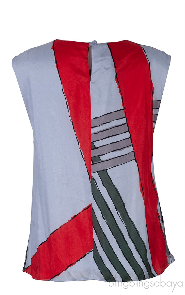 Light Blue Printed Tanktop