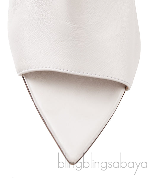 White Alise Leather Sandals