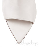White Alise Leather Sandals