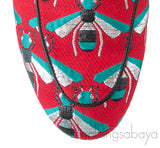 Bee Jacquard Princetown Sandals