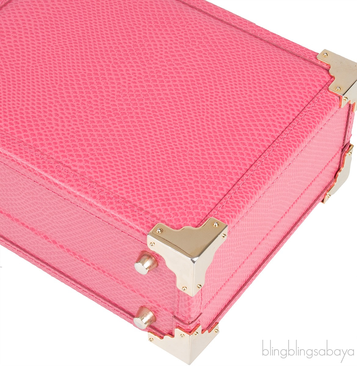 Lizard-Embossed Leather Shoulder Bag