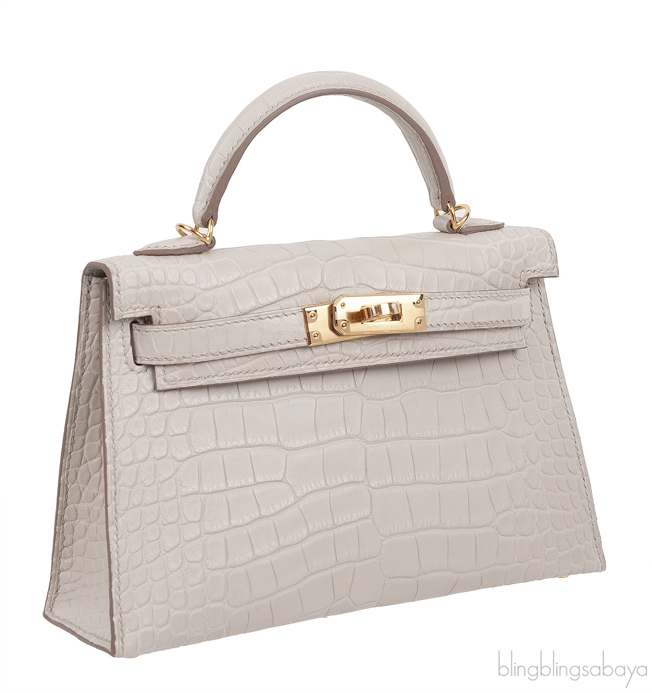 Kelly 20 Alligator Matte Beton GHW