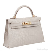 Kelly 20 Alligator Matte Beton GHW