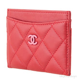 Red & Pink Quilted Cardholder