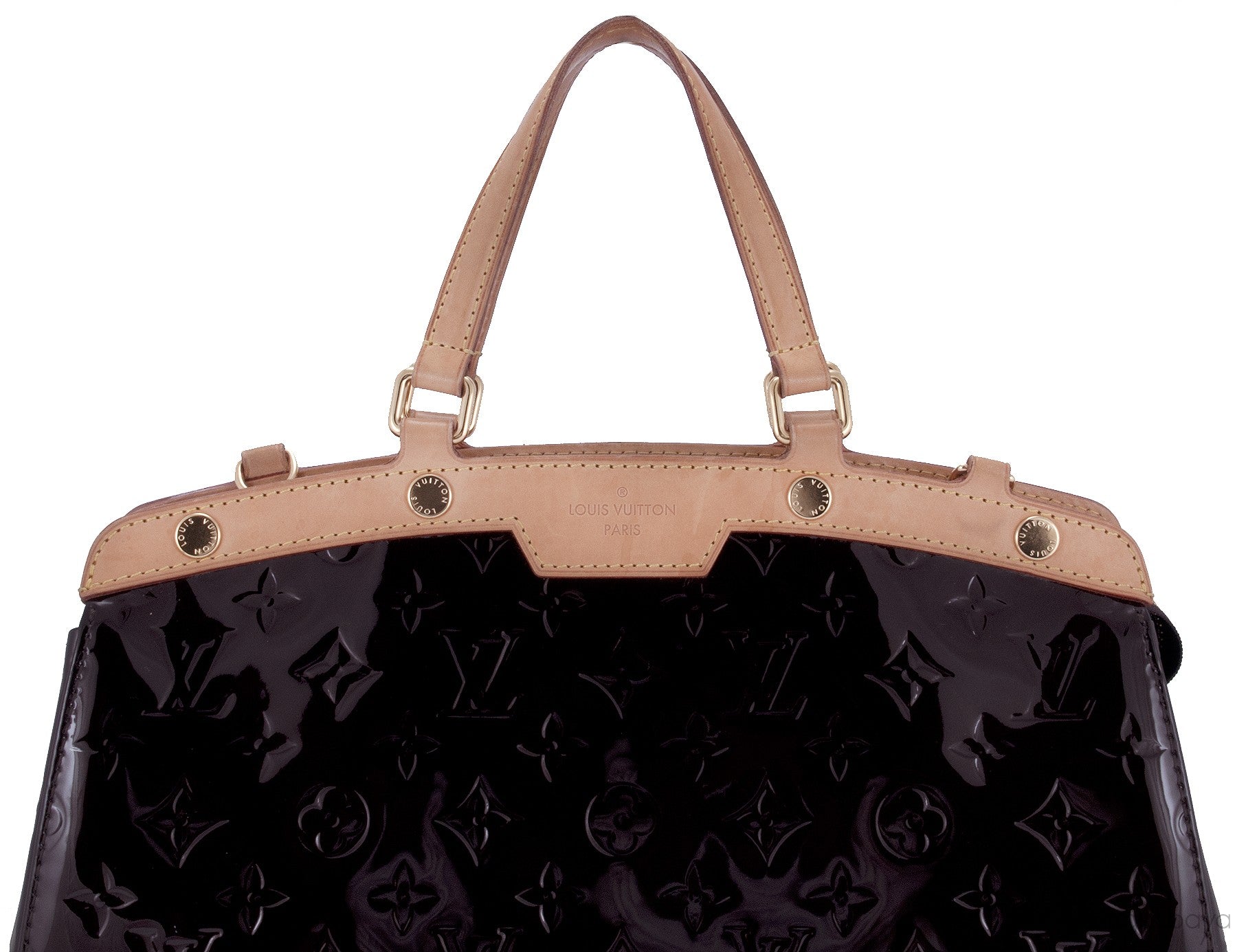 Brea MM Monogram Vernis Amarante