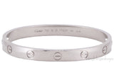 White Gold LOVE Bracelet
