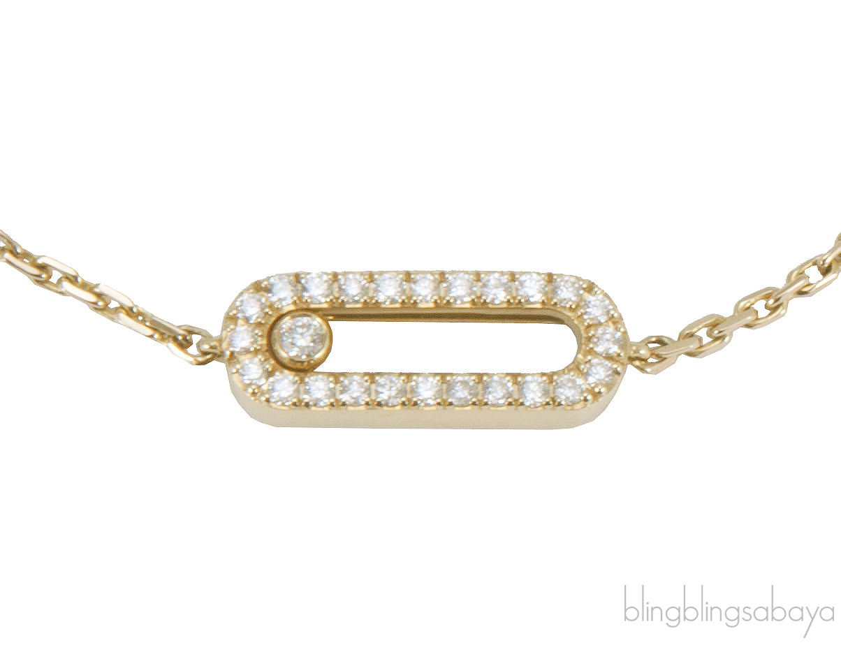 Yellow Gold Move Uno Diamond Bracelet