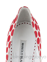 Polka Dot Pointed Toe Heels