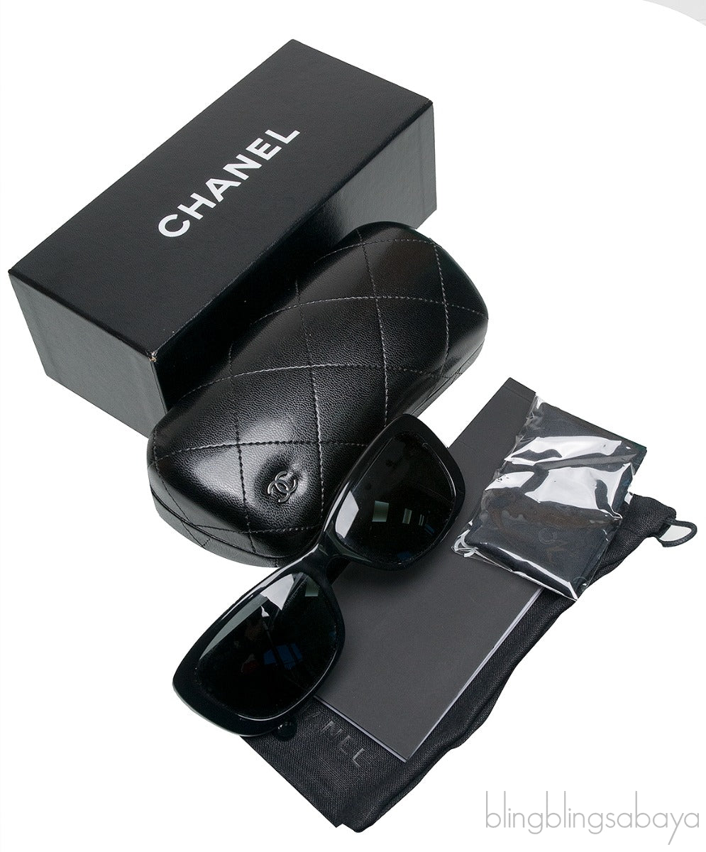 5186 Black Camellia Flower Sunglasses
