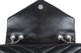 Yves Saint Laurent Black Medium LouLou Chevron PHW