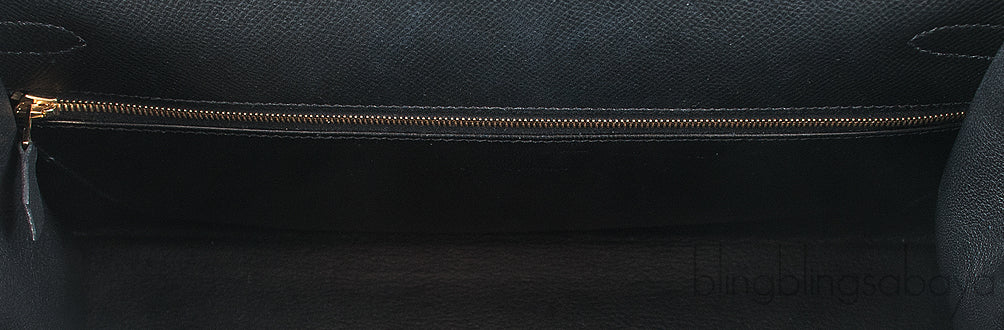 Kelly 35 Black Epsom Sellier GHW