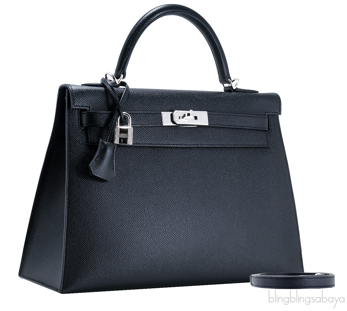 Kelly 32 Black Sellier Epsom