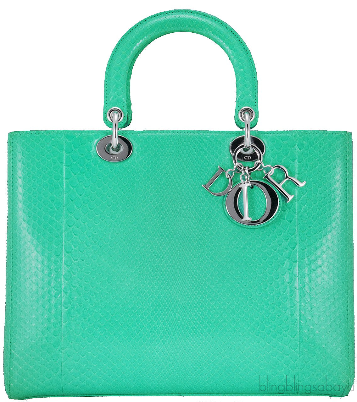 Lady Dior Green Python