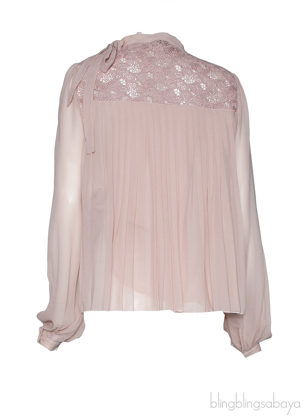 Blush Pleated Blouse