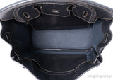 Hermès Birkin 35 Ghillies Noir Veau Evercolor Denim Fonce
