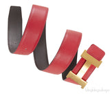 Red Epsom \"H\" Reversible Belt