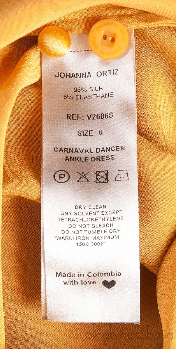 Gold Silk Long Dress