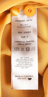 Gold Silk Long Dress