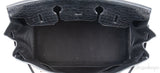 Birkin 35 Black Matte Alligator Crocodile PHW