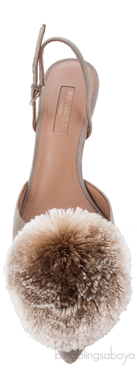 Pink Bow Crystal Vamp Mule