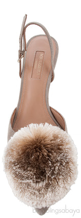 Pink Bow Crystal Vamp Mule