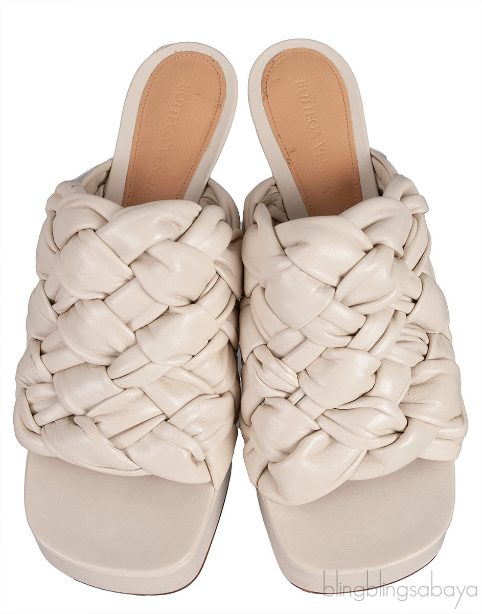 Bottega Veneta The Board Platform Off-White Mule