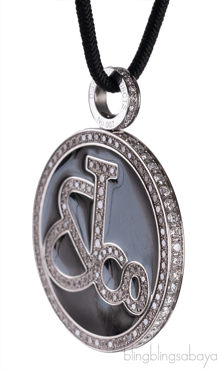 Diamond Signature Pendant Necklace