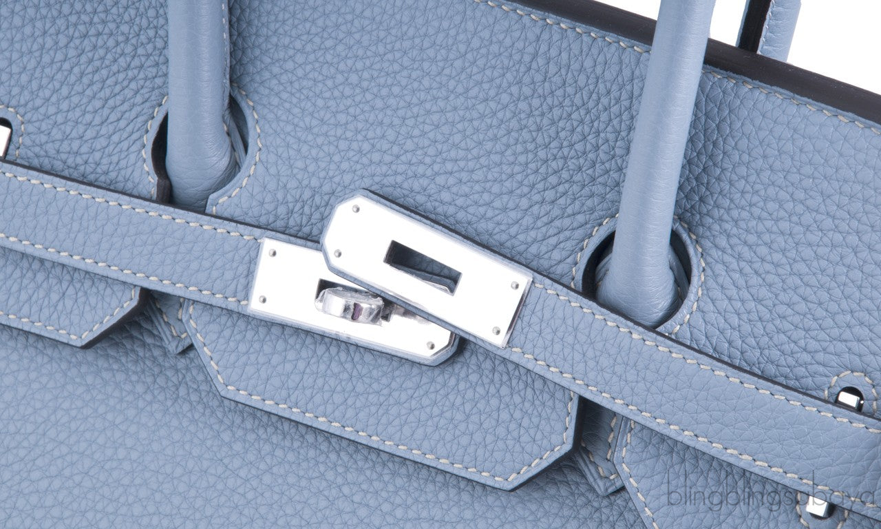 Birkin 35 Blue Lin Togo