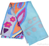 Multi-color Silk Satin Scarf