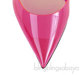Jimmy Choo Bing Fuchsia PVC 100 mm Crystal Mule