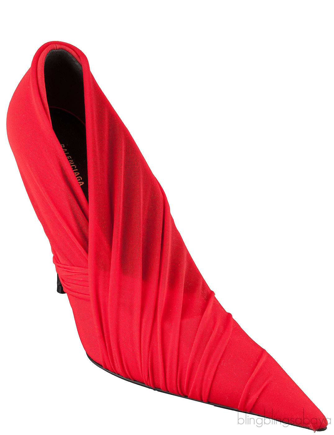 Red Pointy Wrap Pump