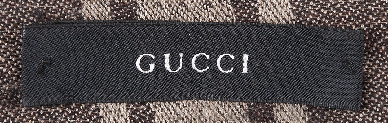 Gucci Fox Trimmed GG Patterned Stole