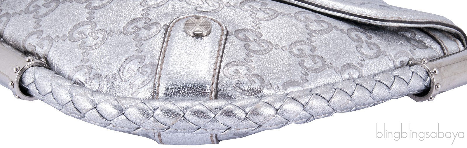 Silver Metallic Small Shoulder Bag