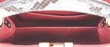 Burgundy Natural Python Mini Capucine Bag